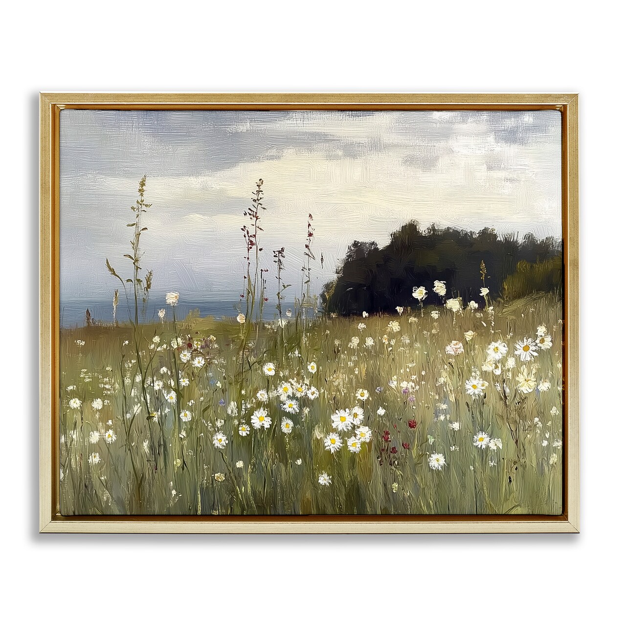 Stupell Industries Seaside Daisy Meadow Floating Frame By Annabelle Hall